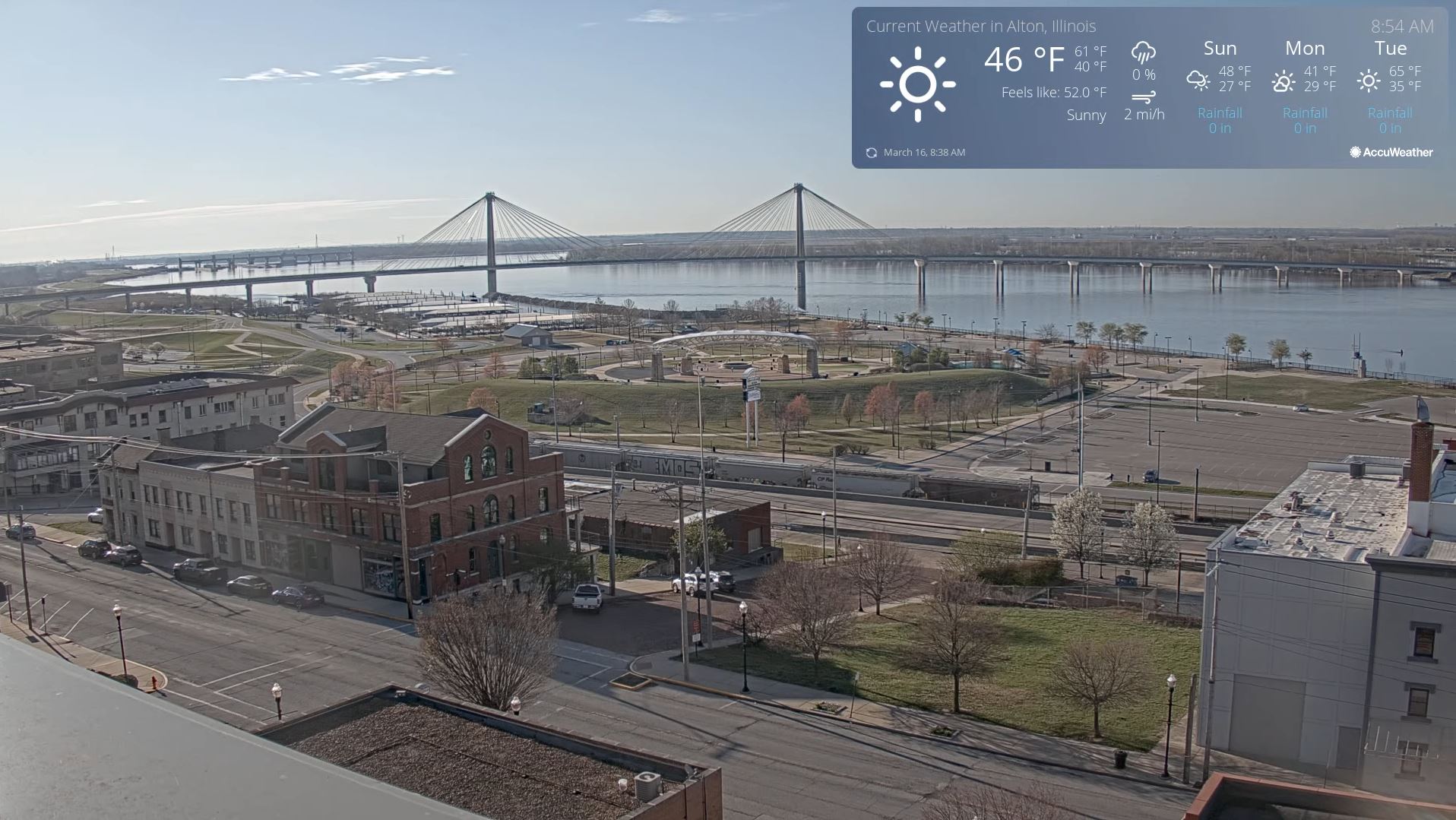 Webcam en direct de Alton, Illinois, USA