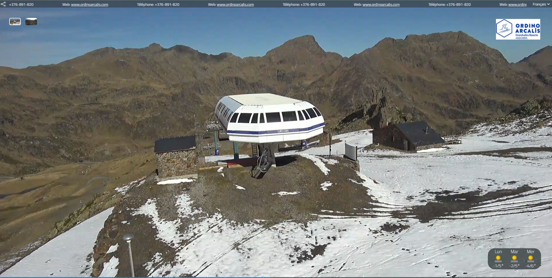 Webcam en direct de Arcalis, Andore