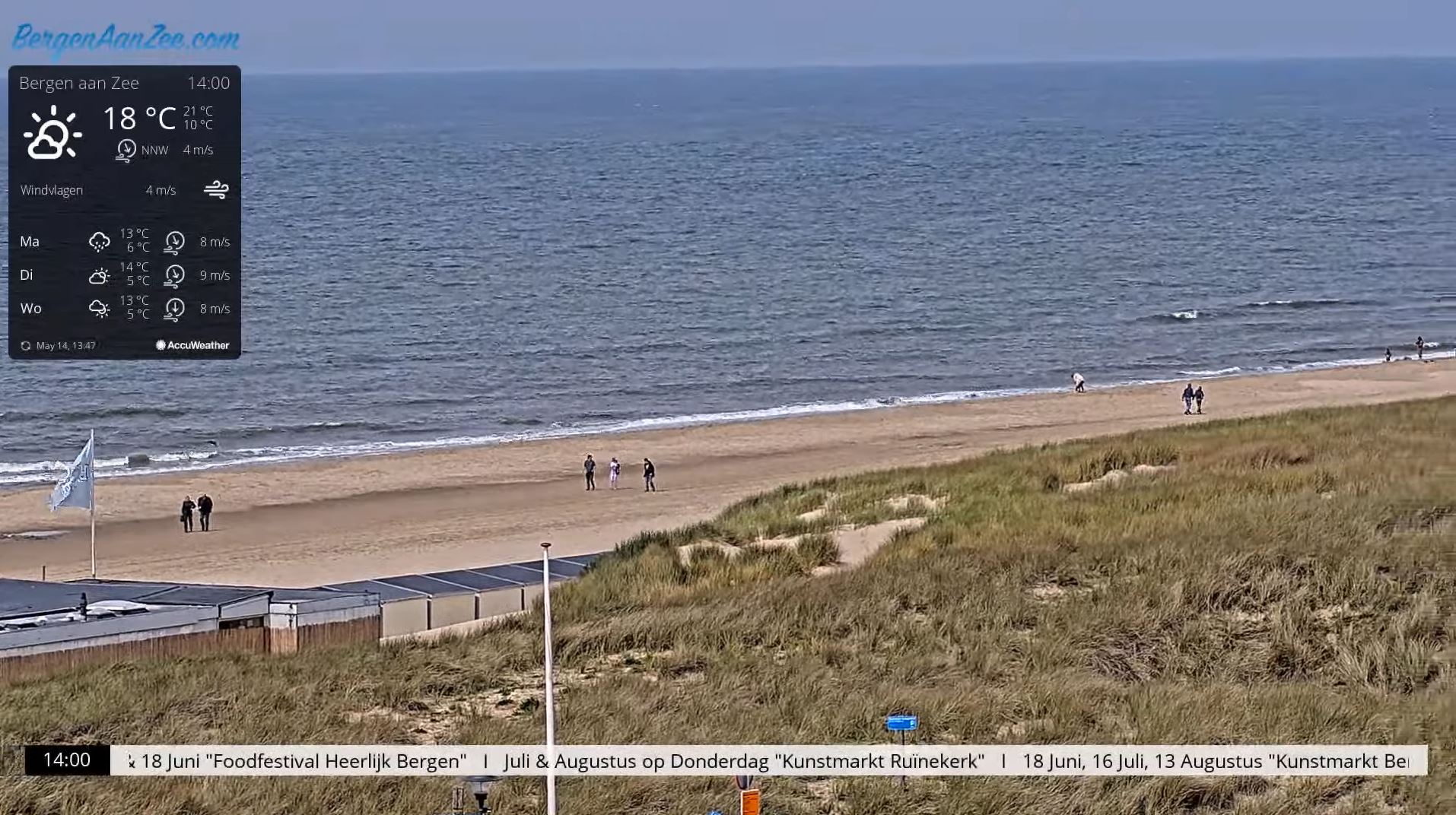 Webcam en direct de Bergen ann See, Hollande-Septentrionale, Pays Bas