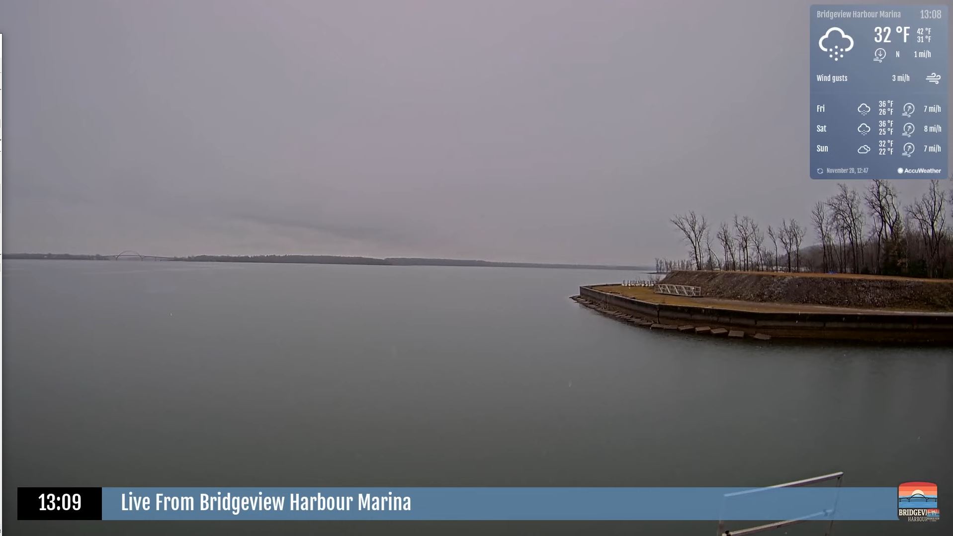 Webcam en direct de Bridgeview Harbor Marina, Vermont, USA