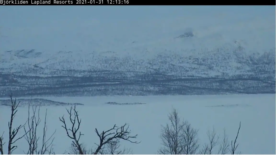 Webcam en direct de Bjorkliden, Laponie, Suède