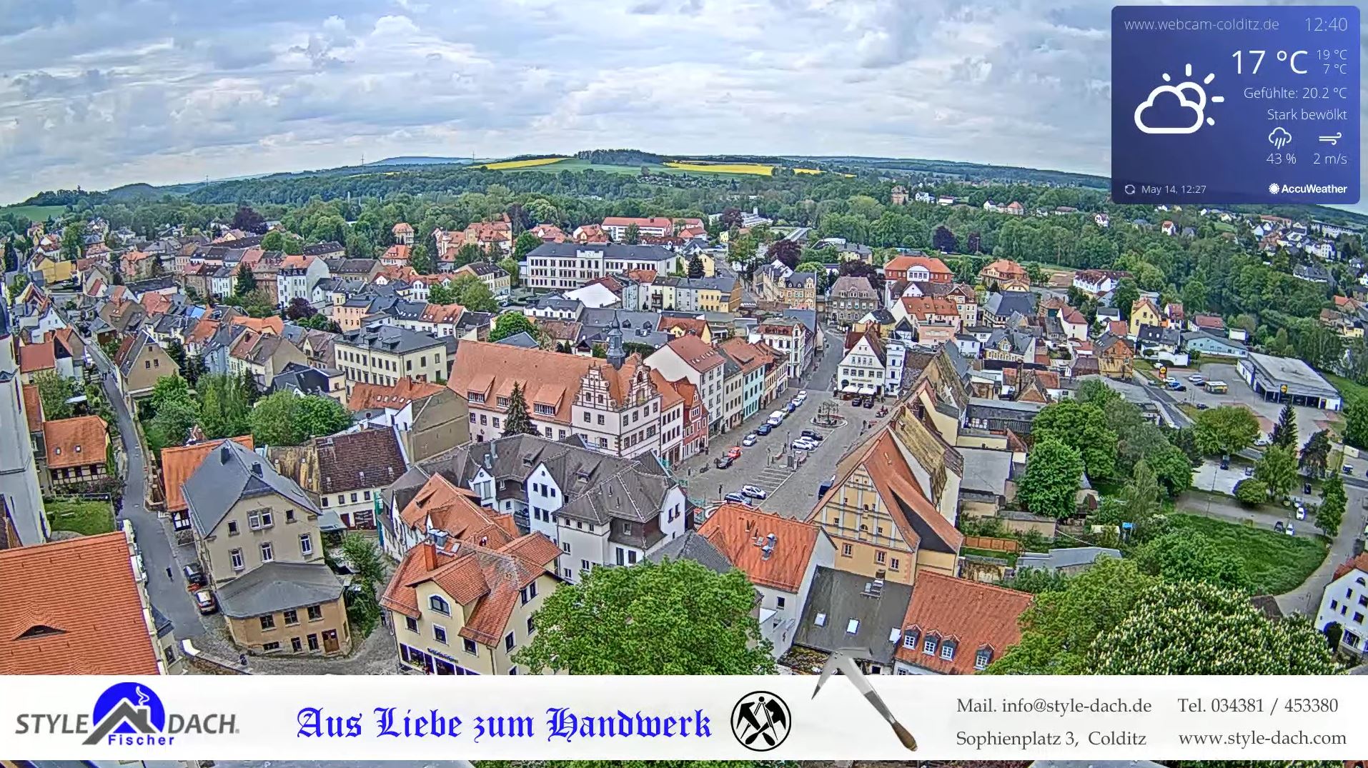Webcam en direct de Colditz, Saxe, Allemagne