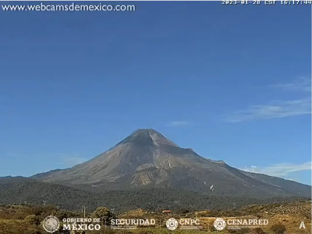 Webcam en direct de Volcan Colima, Colima, Mexique
