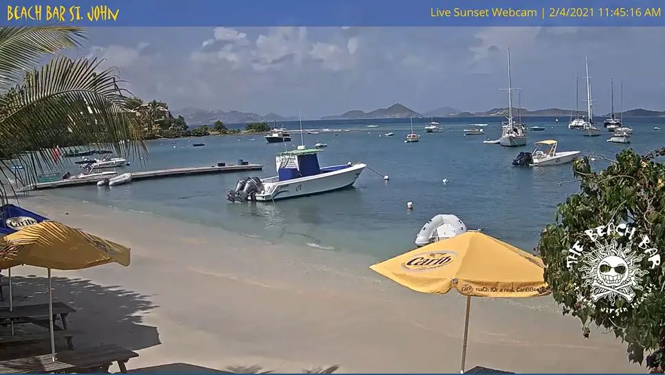 Webcam en direct de Cruz Bay, St John, US Virgin Islands