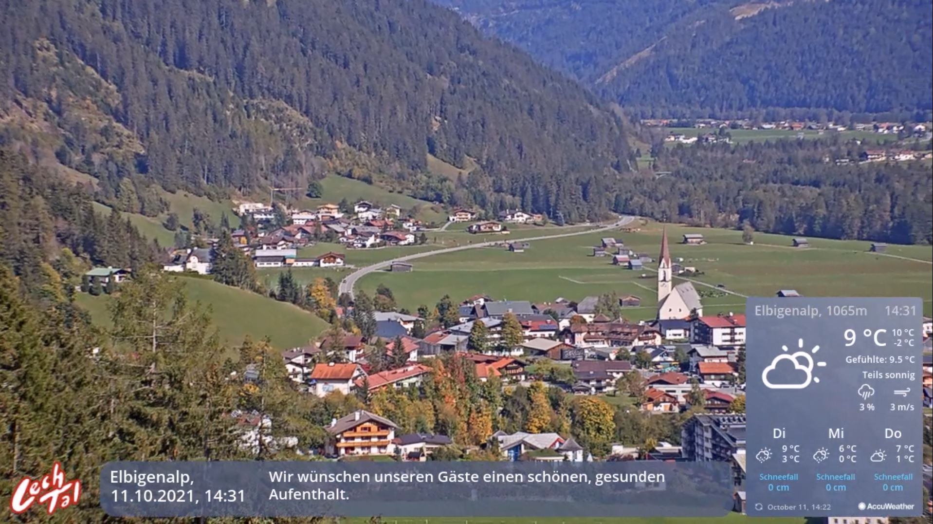 Webcam en direct de Elbigenalp, Tyrol, Autriche