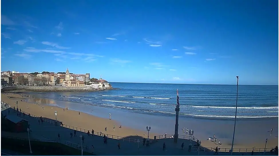 Webcam en direct de Gijon, Asturies, Espagne