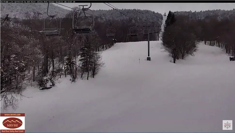 Webcam en direct de Mad River Glen, Vermont, USA