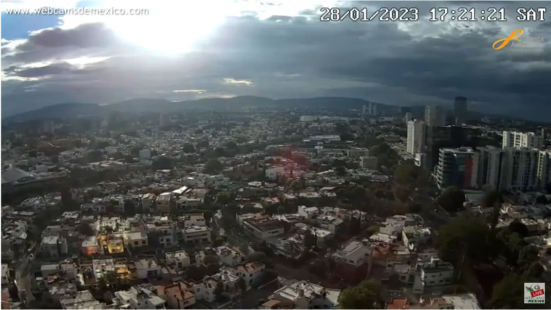 Webcam en direct de Guadalajara, Jalisto, Mexique
