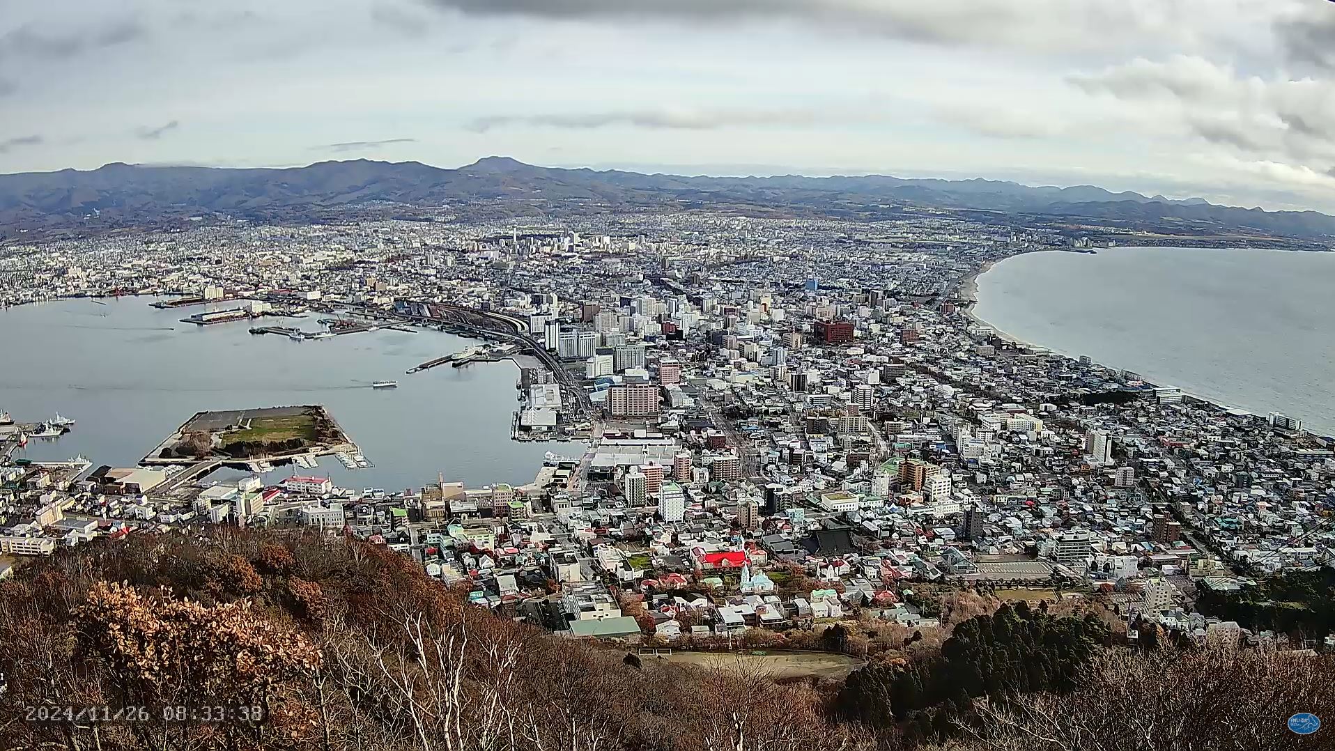 Webcam en direct de Hakodate, Hokkaido, Japon
