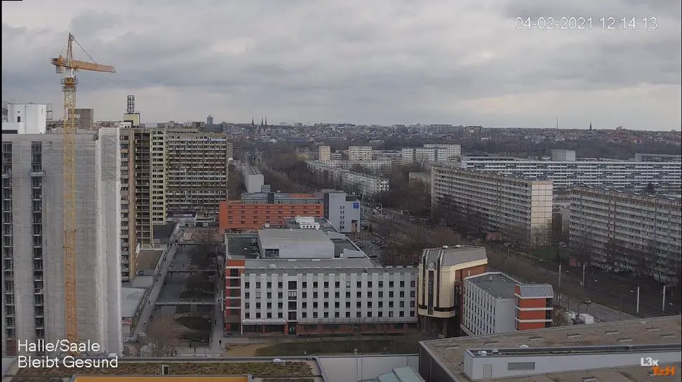 Webcam en direct de Halle-sur-Saale, Saxe-Anhalt, Allemagne
