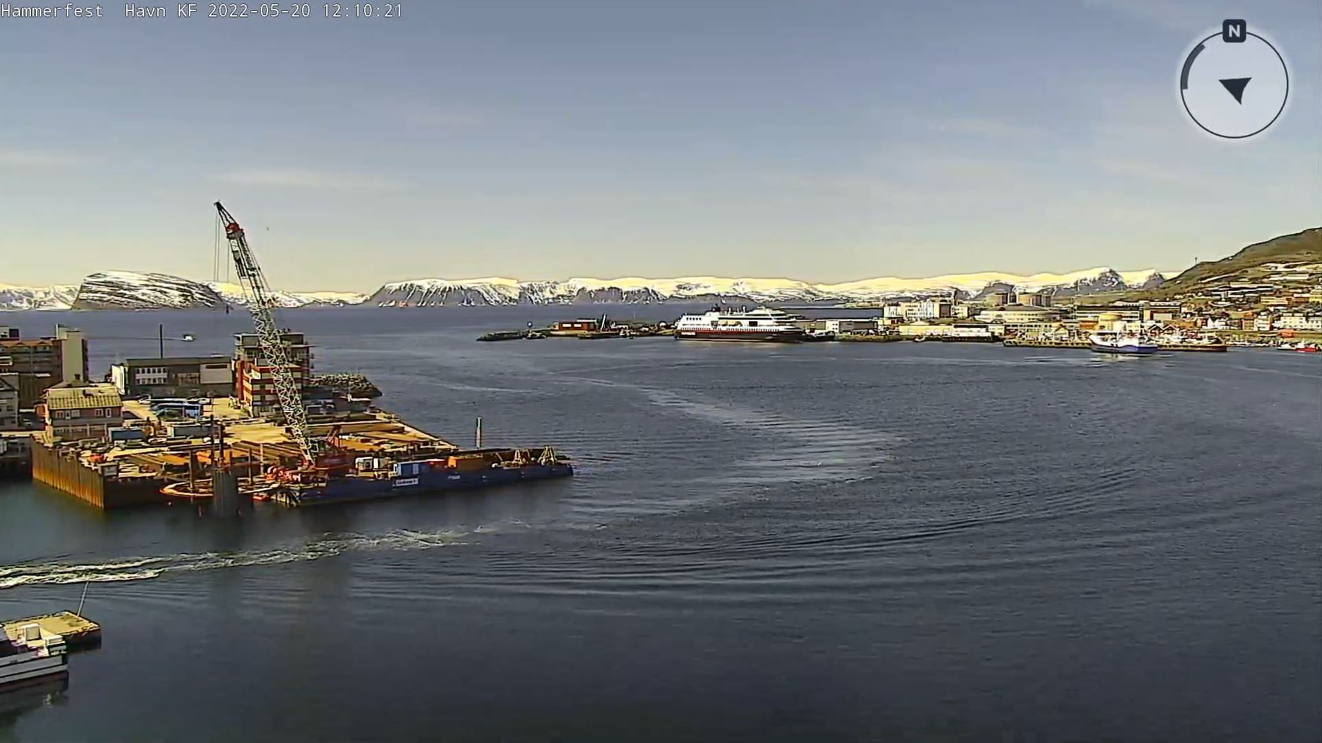 Webcam en direct de Hammerfest, Nord Cap, Norvège
