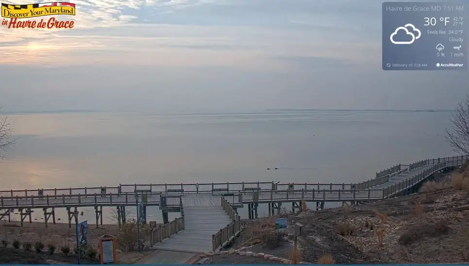Webcam en direct de Havre de Grace, Maryland, USA