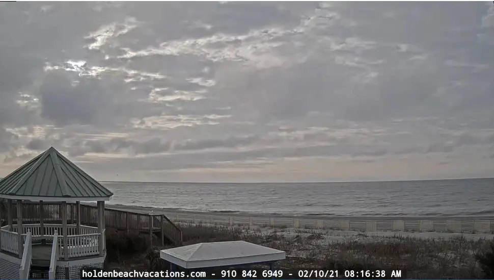 Webcam en direct de Holden Beach, Caroline du Nord, USA