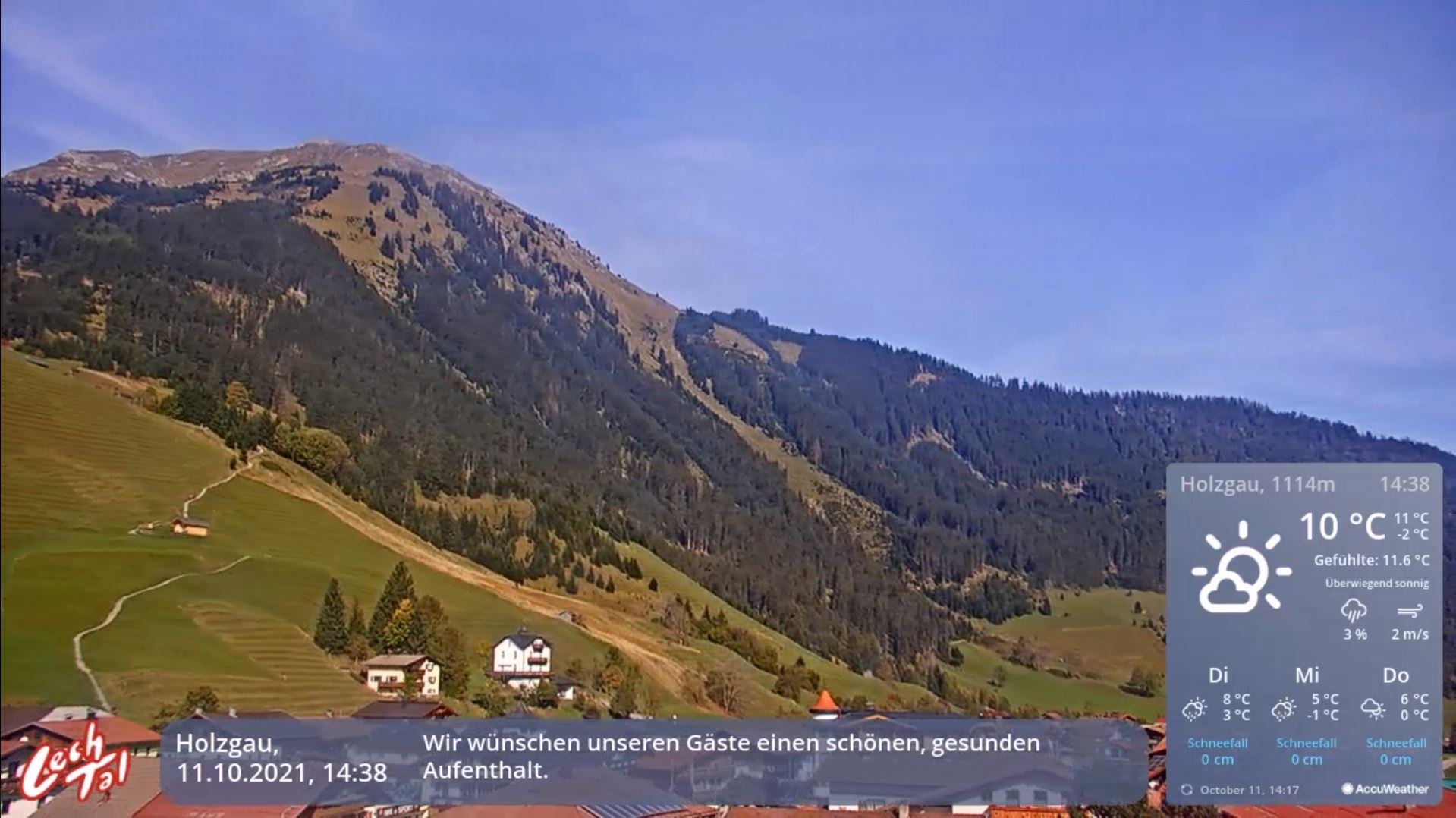 Webcam en direct de Holzgau, Tyrol, Autriche