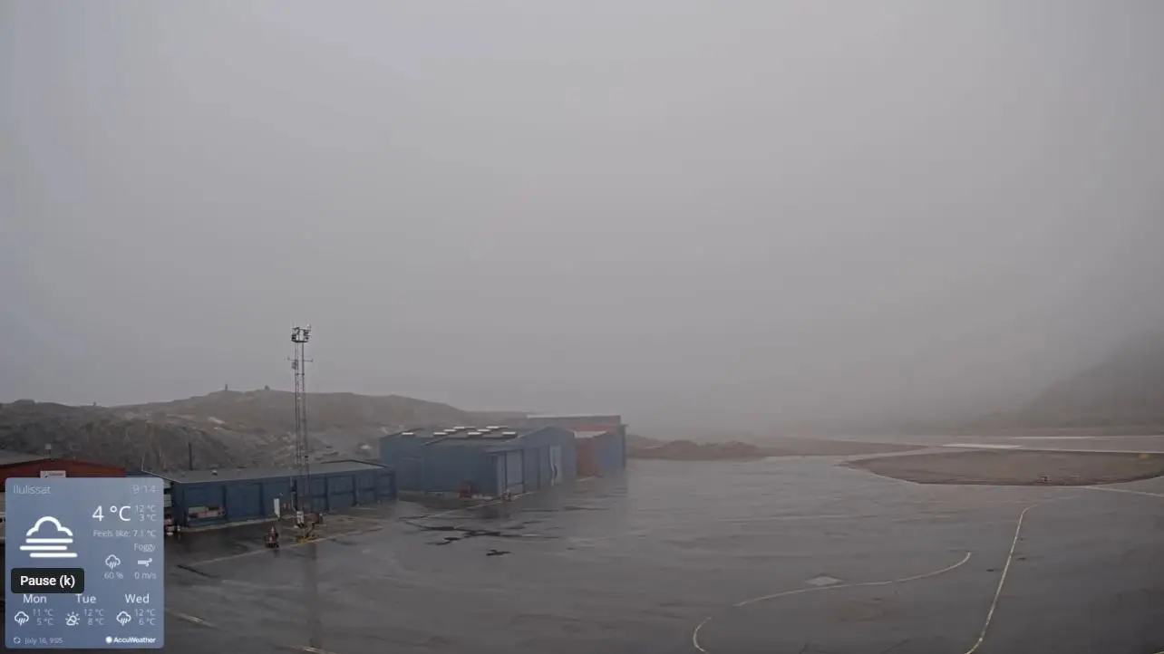 Webcam en direct de Ilulissat, Groenland, Danemark