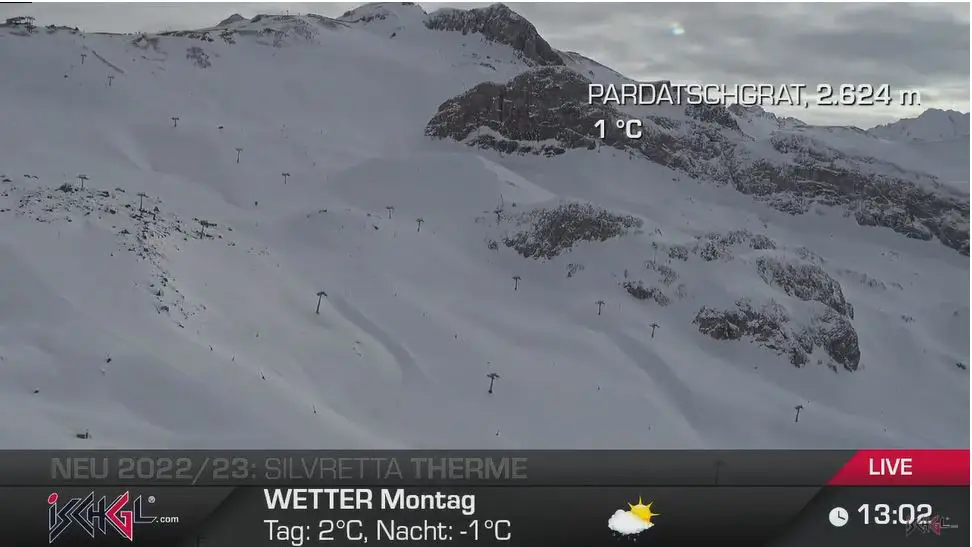Webcam en direct de Ischgl, Tyrol, Autriche