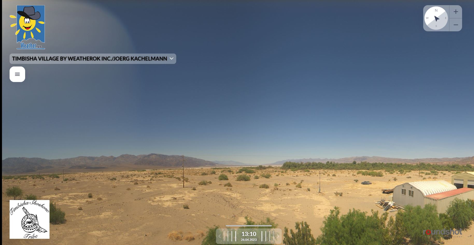 Webcam en direct de Death Valley, Califorlie, USA