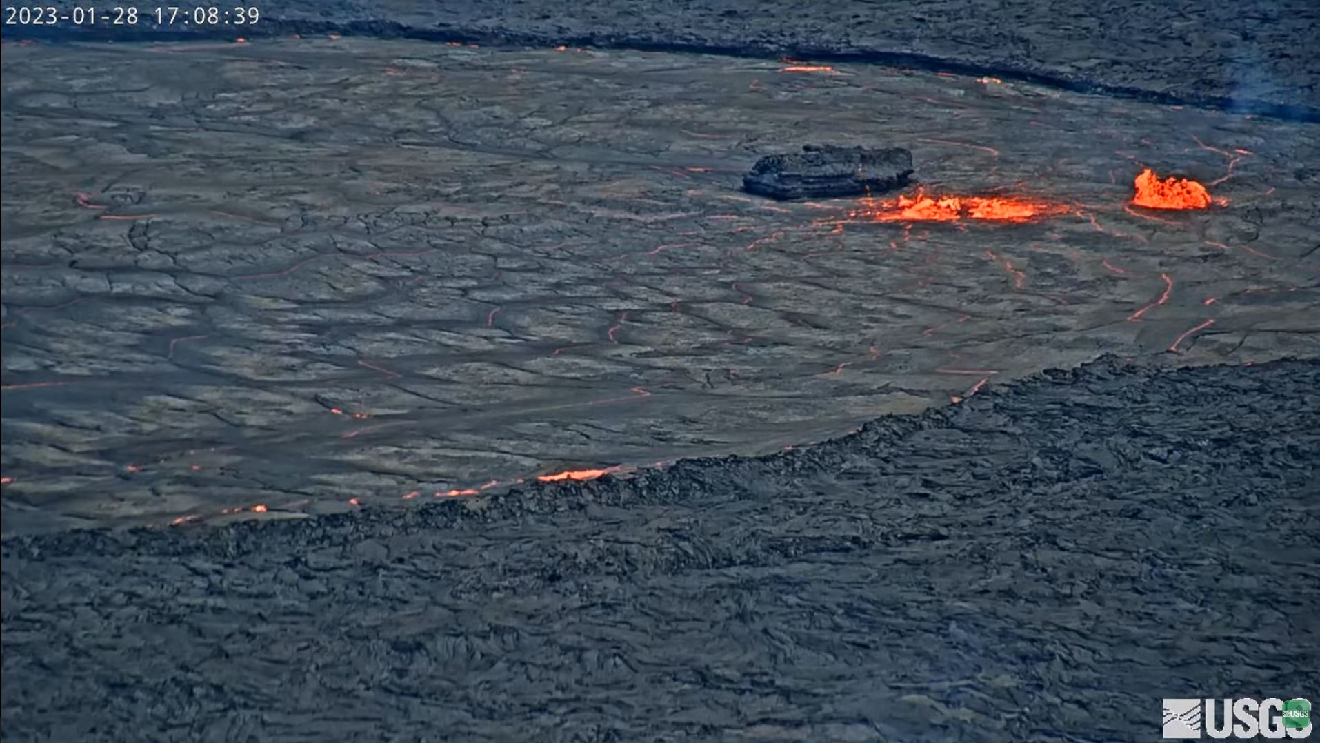 Webcam en direct de Volcan Kilauea, Hawai, USA