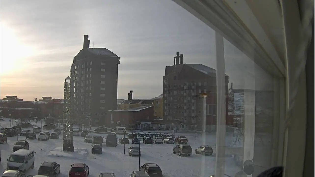 Webcam en direct de Kiruna, Laponie, Suède