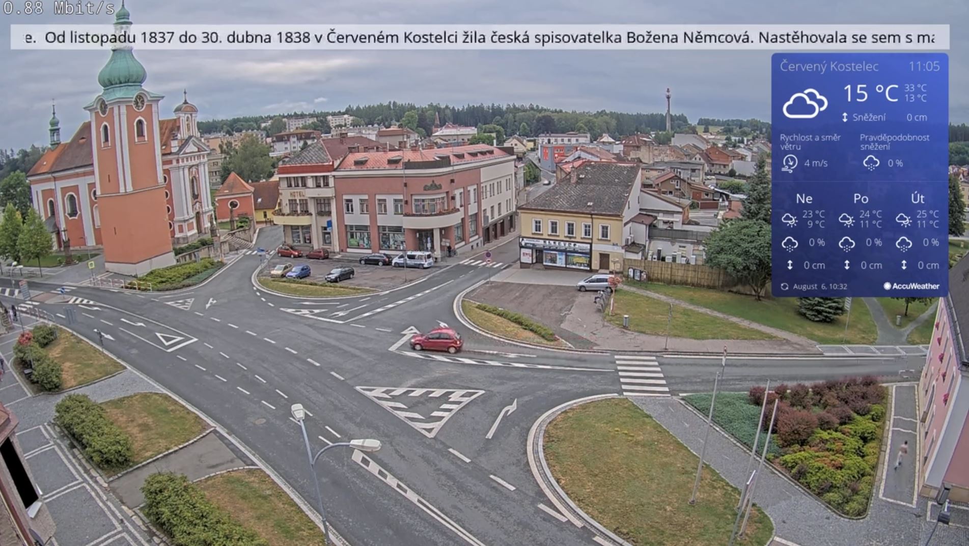 Webcam en direct de Kostelec, hradec kralove, République Tchèque