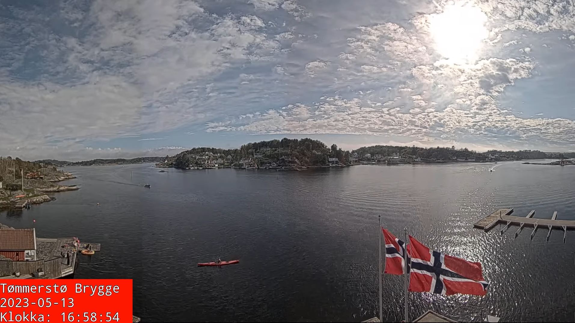 Webcam en direct de Kristiansand, Sorlandet, Norvège