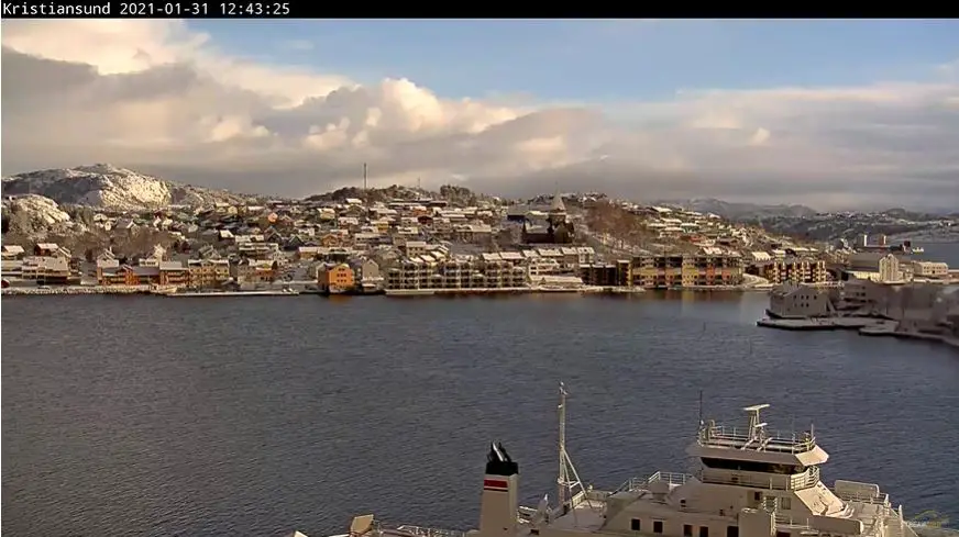 Webcam en direct de Kristiansund, More og Romsdal, Norvège