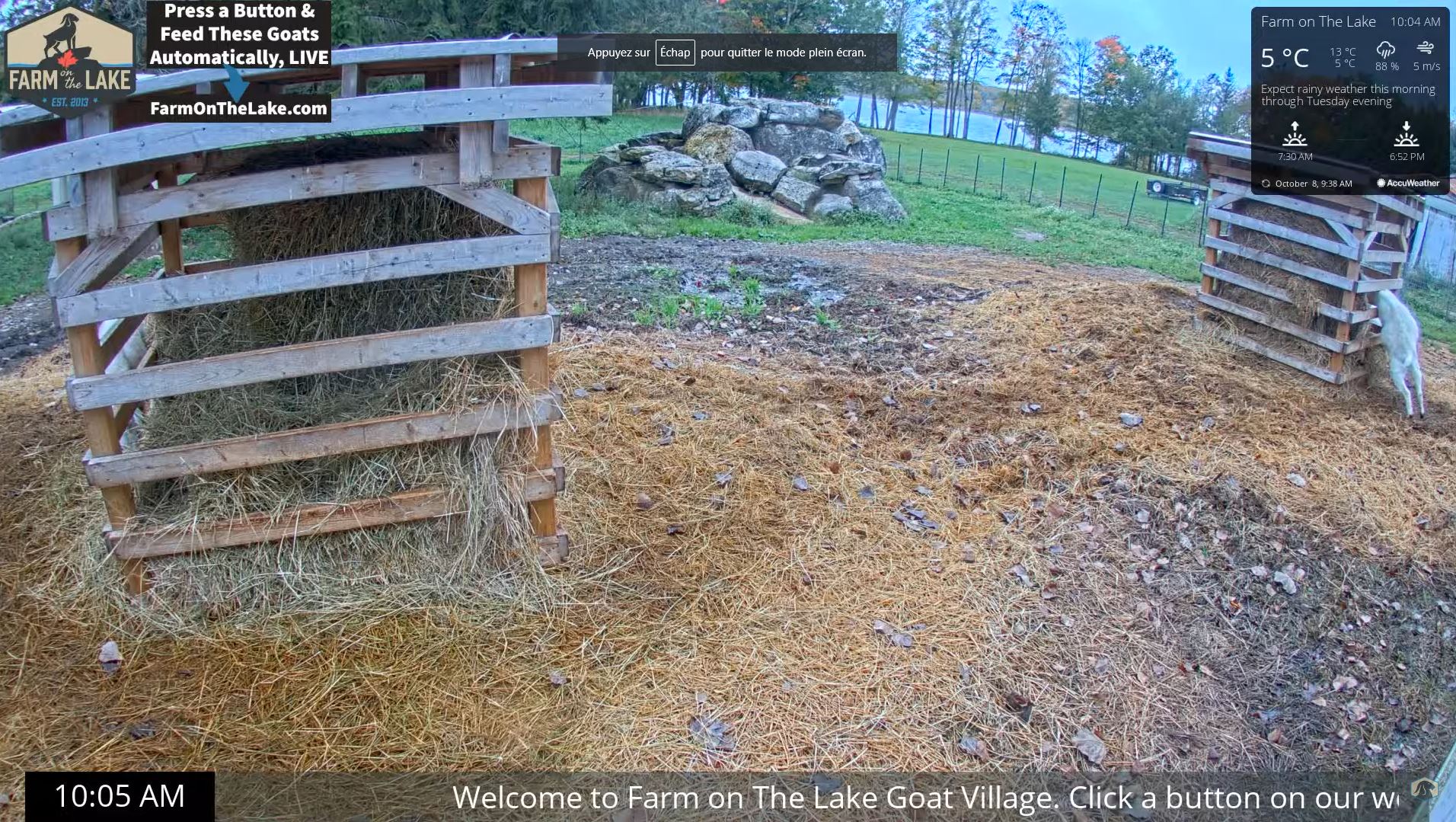 Webcam en direct de Lake Charles, Ontario, Canada