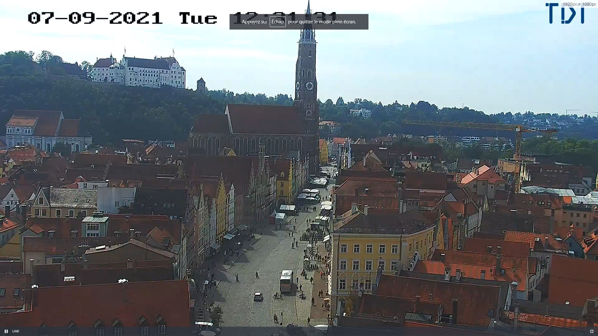 Webcam en direct de Landshut, Bavière, Allemagne
