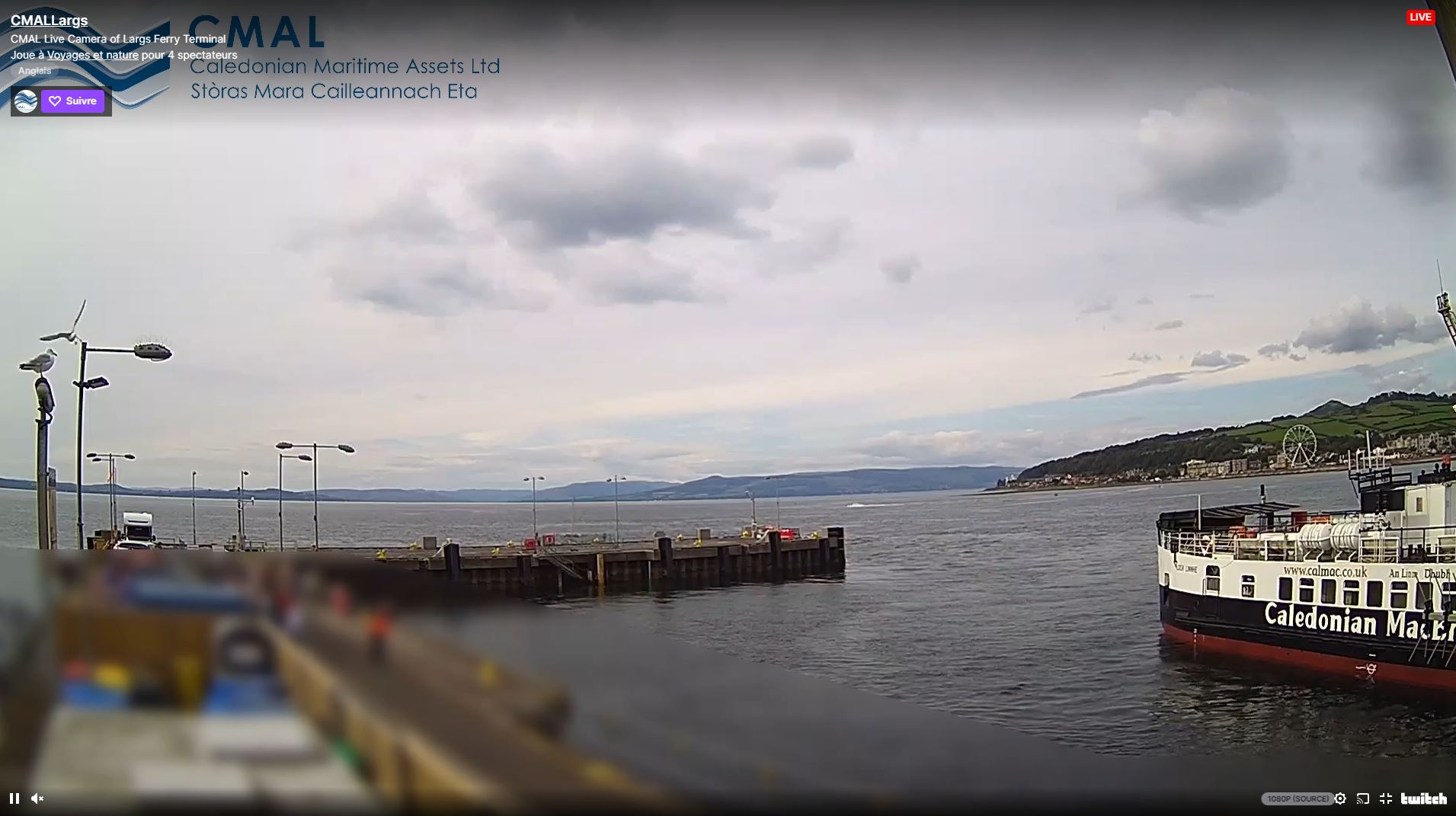 Webcam en direct de Largs, North Ayrshire, Ecosse