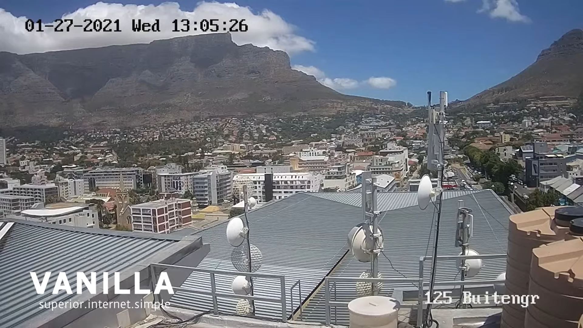 Webcam en direct de Le Cap, Capetown, Afrique du Sud