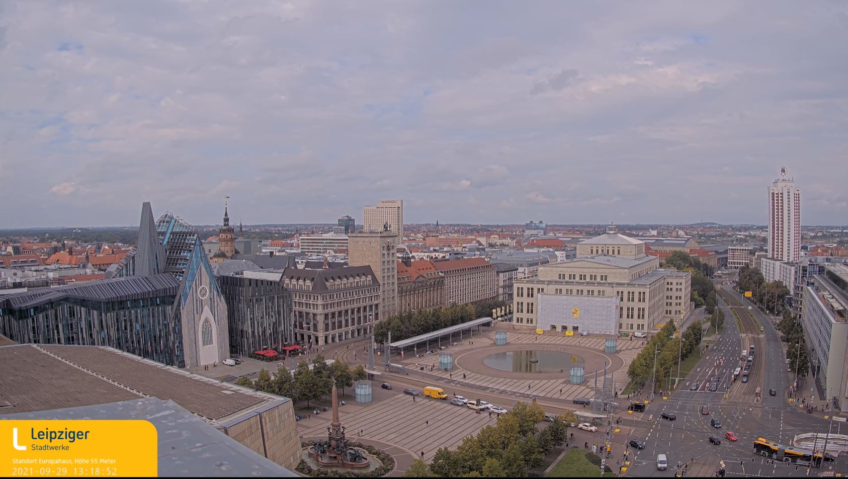 Webcam en direct de Leipzig, Saxe, Allemagne