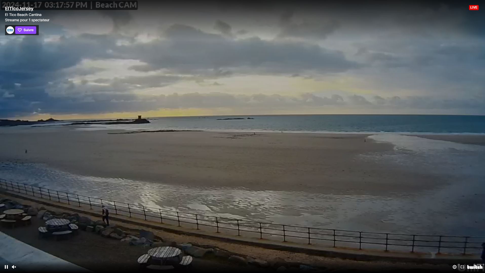 Webcam en direct de Les Mielles, Jersey, Angleterre