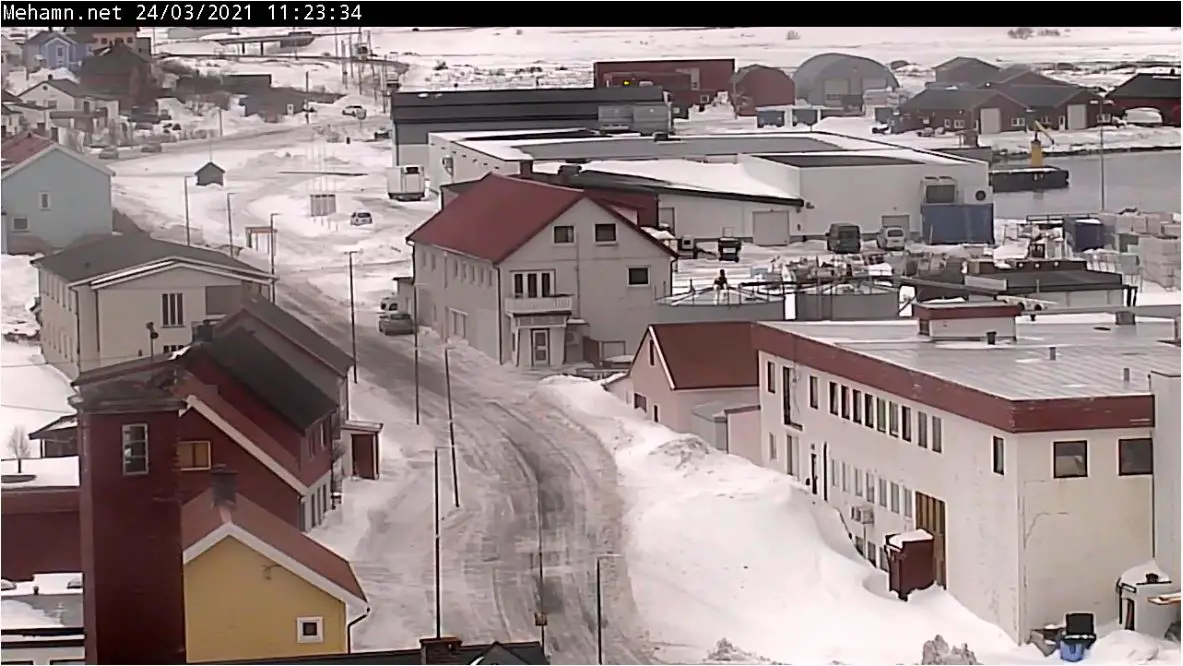 Webcam en direct de Mehamn, Nord-Norge, Norvège