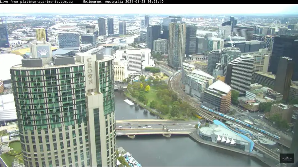 Webcam en direct de Melbourne, Victoria, Australie