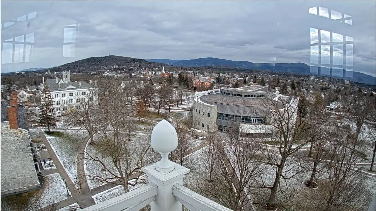 Webcam en direct de Middlebury, Vermont, USA