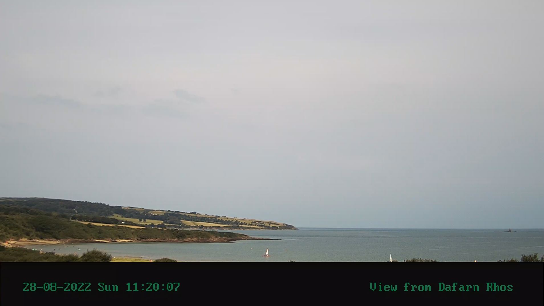 Webcam en direct de Moelfre, Anglesey, Pays de Galles