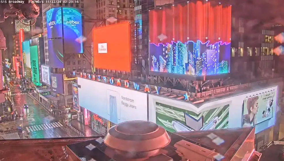 Webcam en direct de New York - Time square, New York, USA