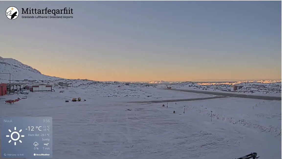 Webcam en direct de Nuuk, Sermersooq, Groenland