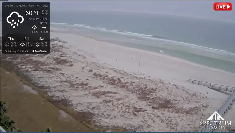 Webcam en direct de Orange Beach, Alabama, USA