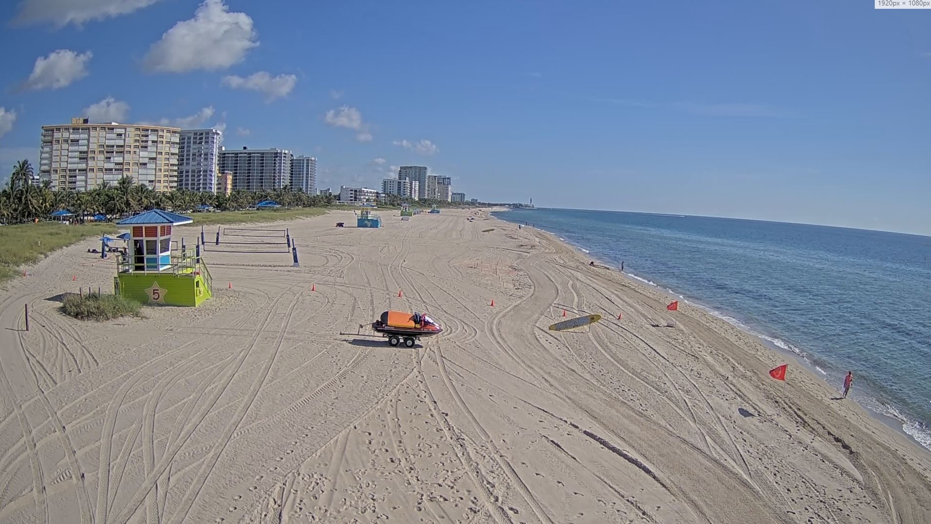 Webcam en direct de Pampano Beach, Floride, USA