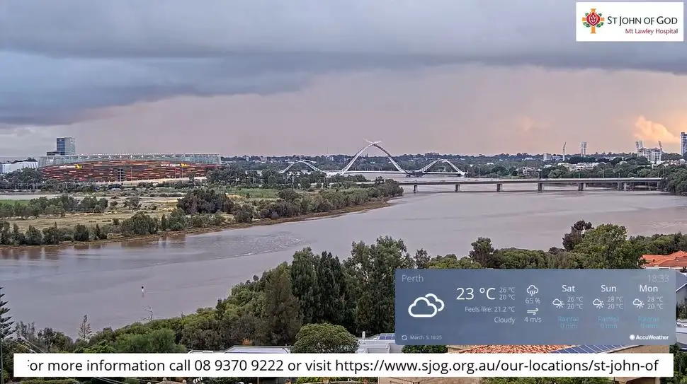 Webcam en direct de Perth, Australie-occidentale, Australie