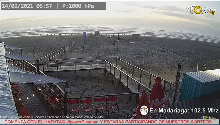 Webcam en direct de Pinamar, Buesnos Aires, Argentine