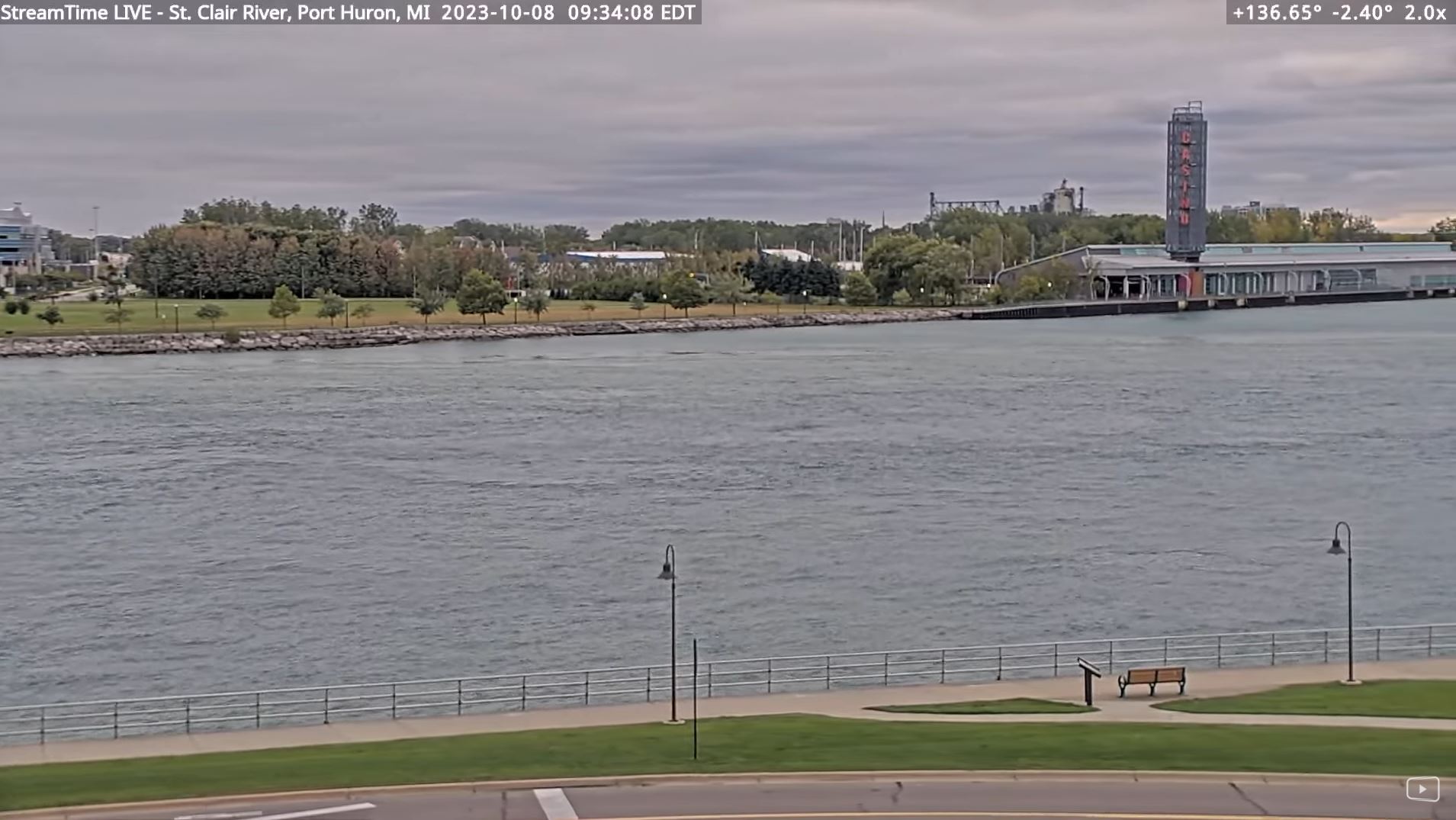 Webcam en direct de Port Huron, Michigan, USA
