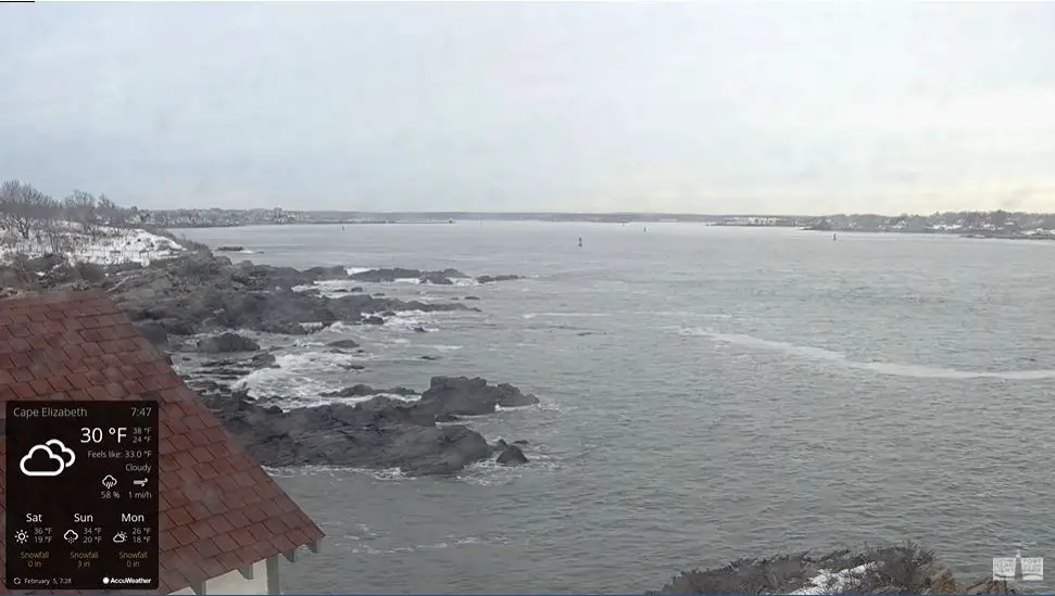 Webcam en direct de Portland, Maine, USA