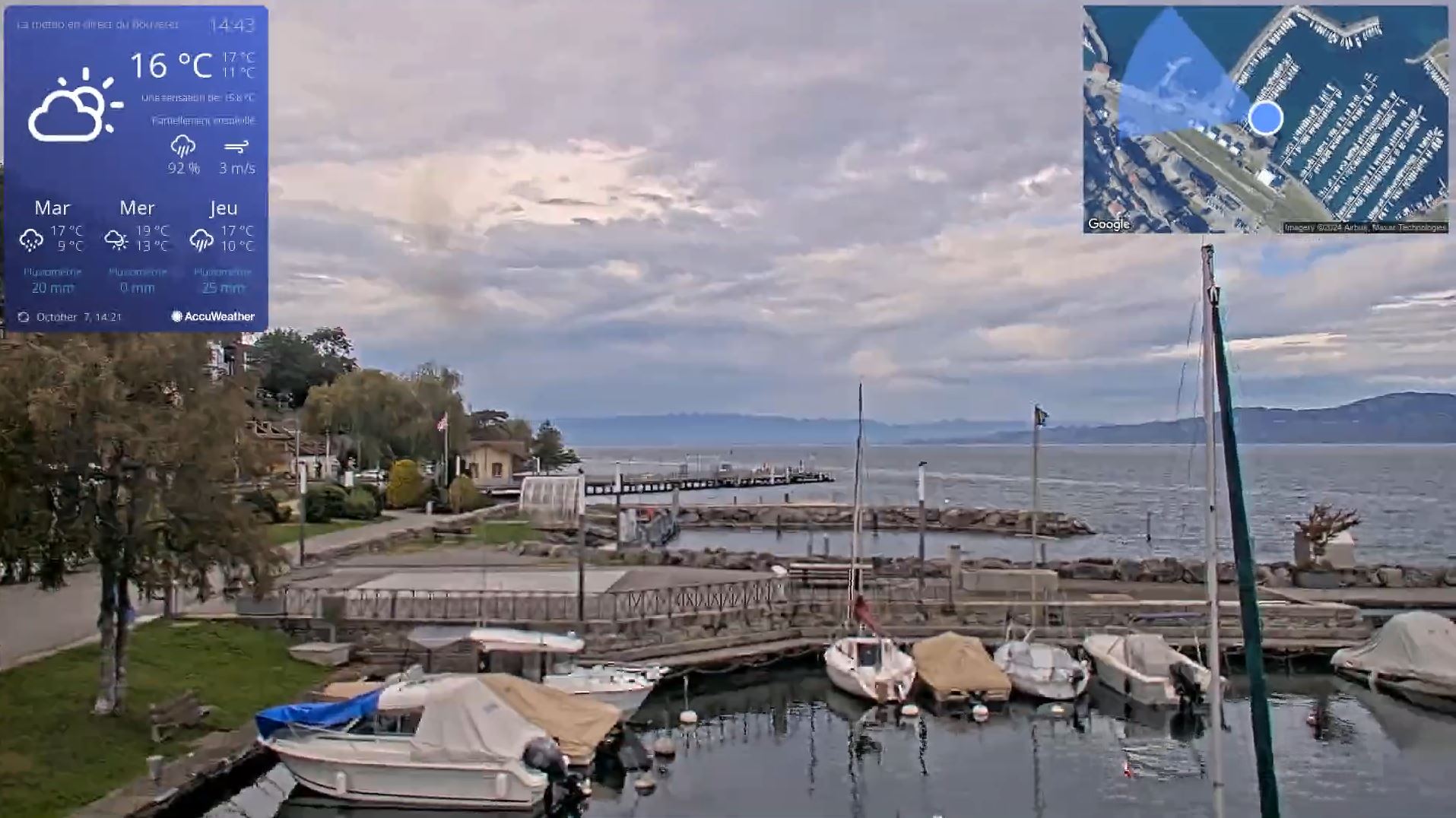 Webcam en direct de Port Valais, Valais, Suisse