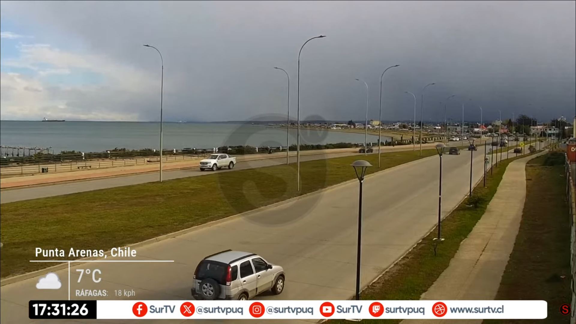 Webcam en direct de Punta-arenas, Magallanes et de l'Antarctique chilien, Chili