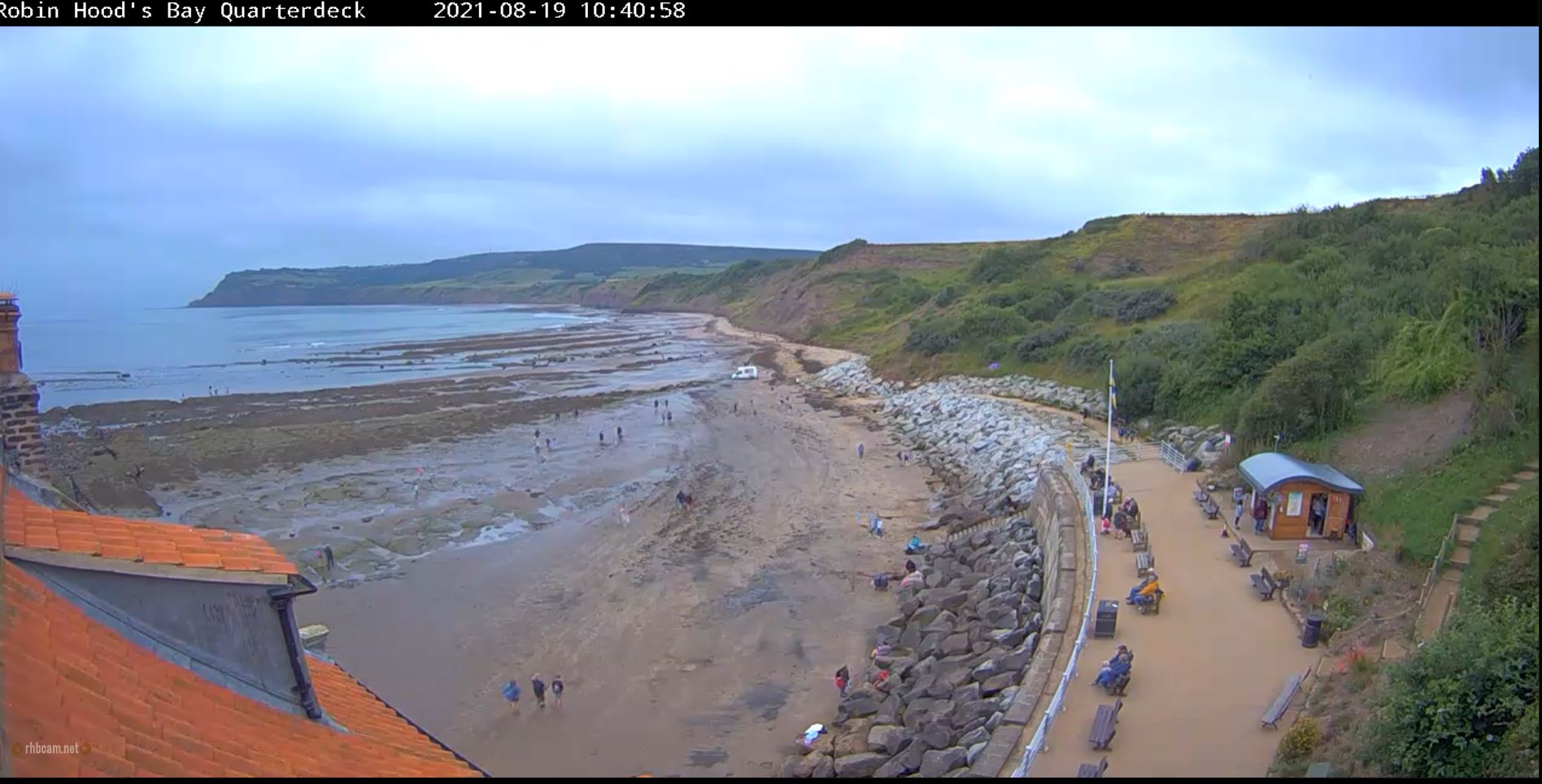 Webcam en direct de Robin Hood's Bay, Yorkshire, Angleterre
