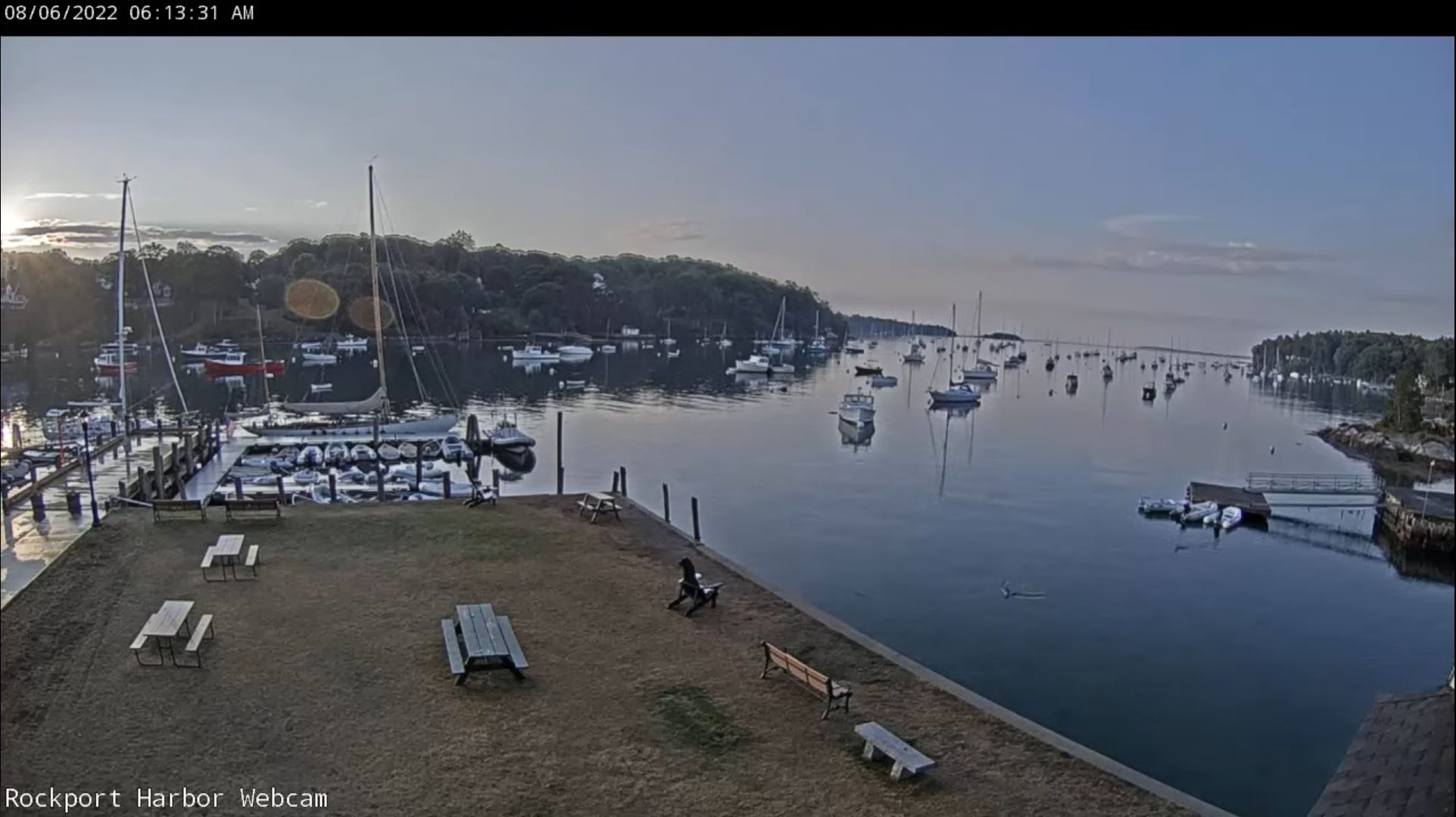 Webcam en direct de Rcokport, Maine, USA
