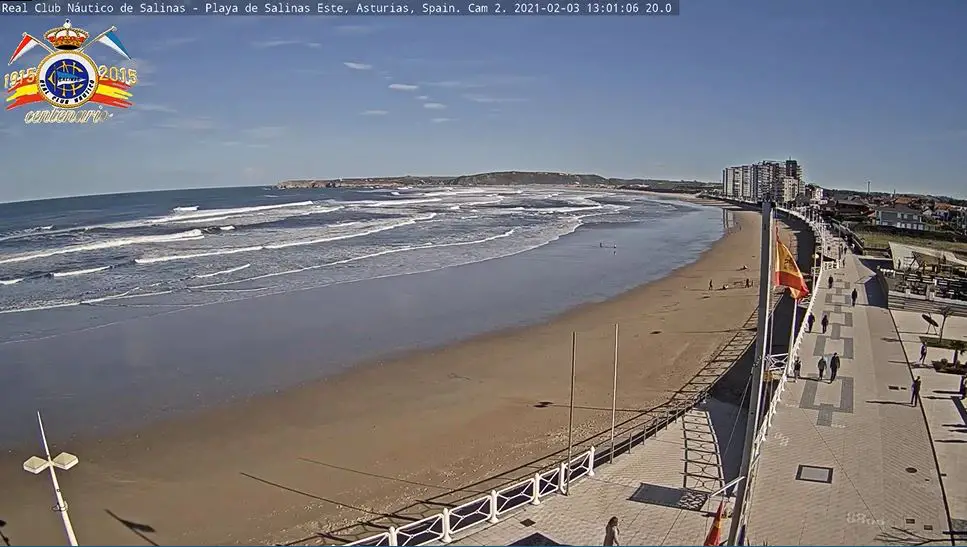 Webcam en direct de Salinas, Asturies, Espagne