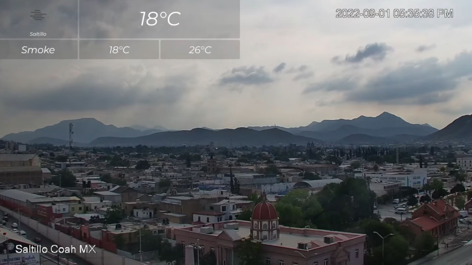 Webcam en direct de Saltillo, Coahuila, Mexique